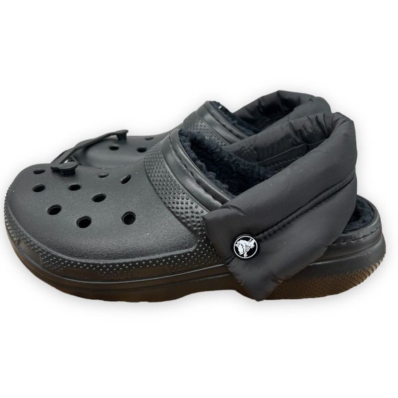 Crocs Classic Lined Neo‎ Puff Crocband Clog Black Mens 5 Womens 7 Discontinued